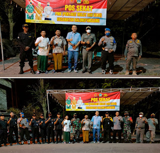 muspika-bersama-akd-balongpanggang-kompak-peketat-titik-penyekatan-di-malam-idul-adha-2